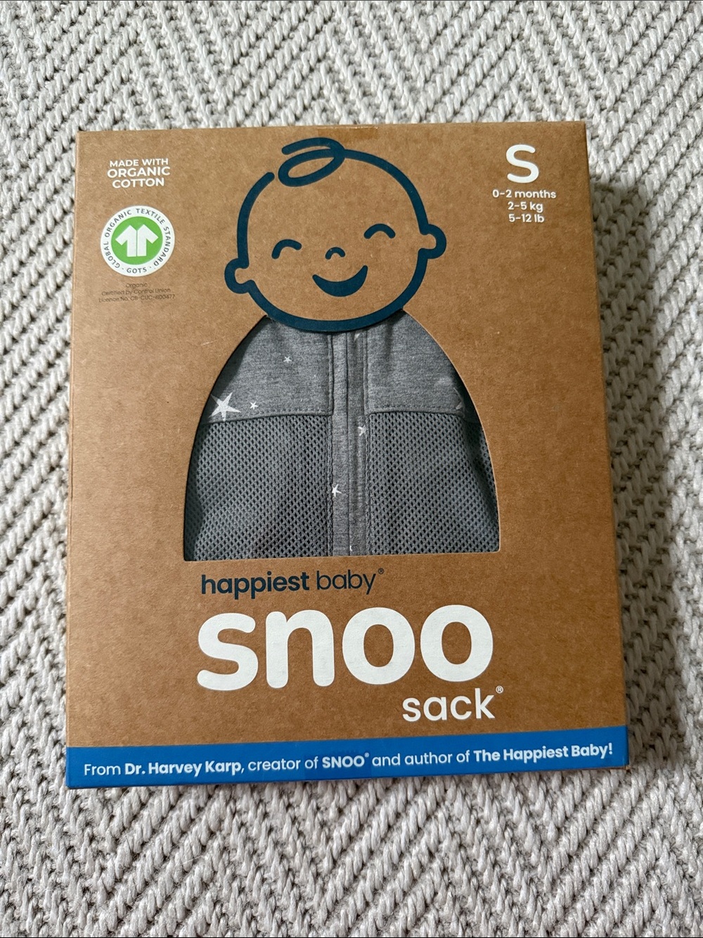 Snoo Sack Gray Baby Sleep Sack - Small